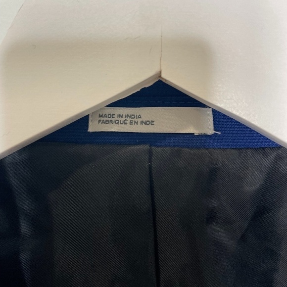 Nordstrom Rack Men's Blue Solid Two Button Peak Lapel Extra Trim Fit Suit Top - Picture 7 of 11